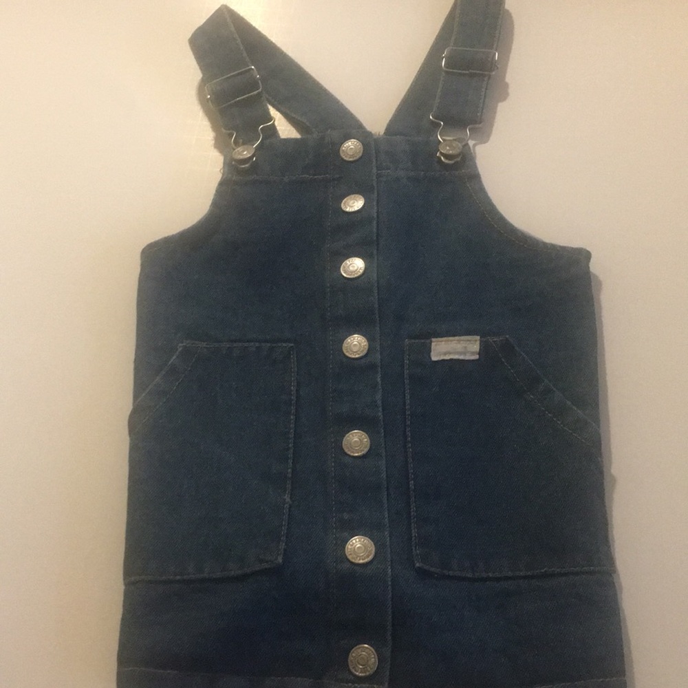 Lot of Toddler Girl overalls and one top in size 2T
